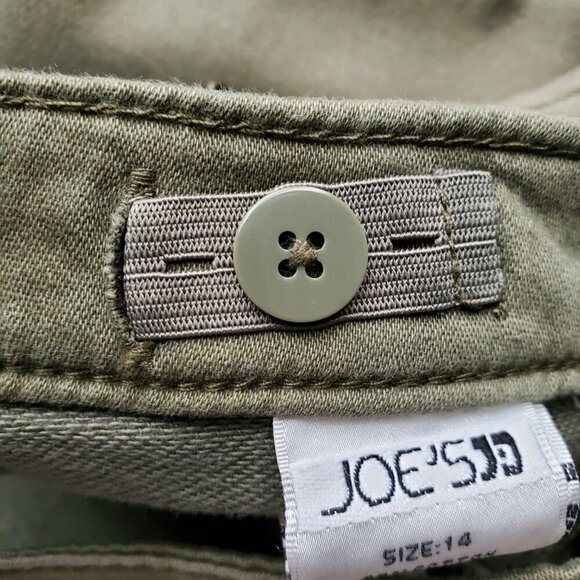 Joe's Jeans Girls' The Rocker Ankle Low-Rise Skinny Olive Green Jeans Big Kid 14 - Picture 15 of 16